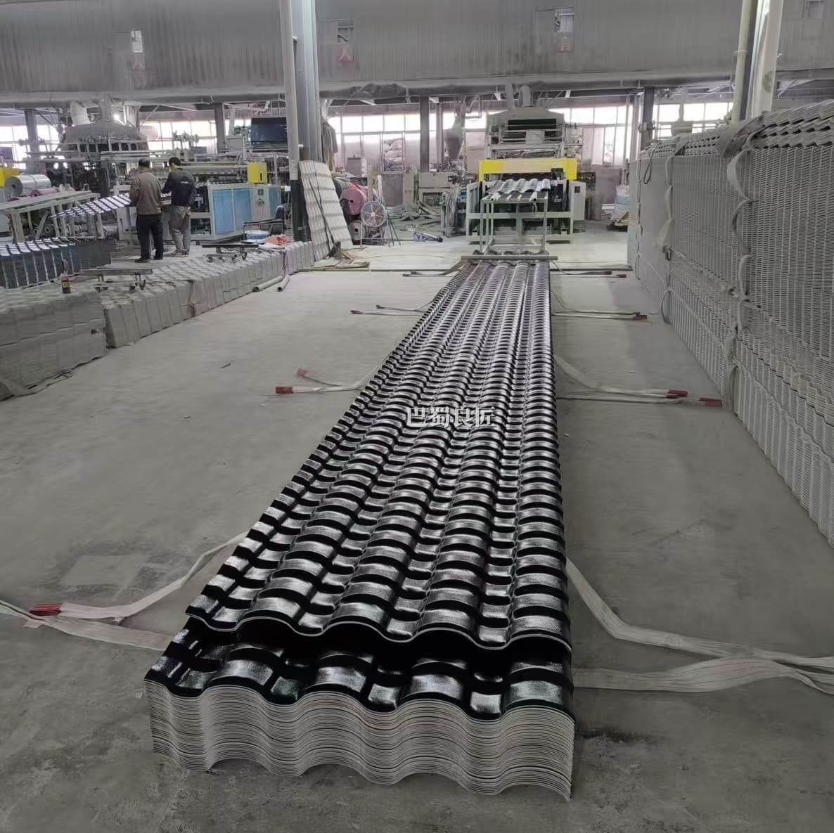 仿古小青瓦型树脂瓦,颜色厚度支持定制